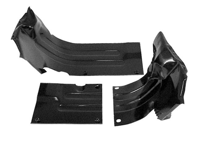VW Kombi Beetle lower tinware set 1300-1600cc black 043-119-350/KIT