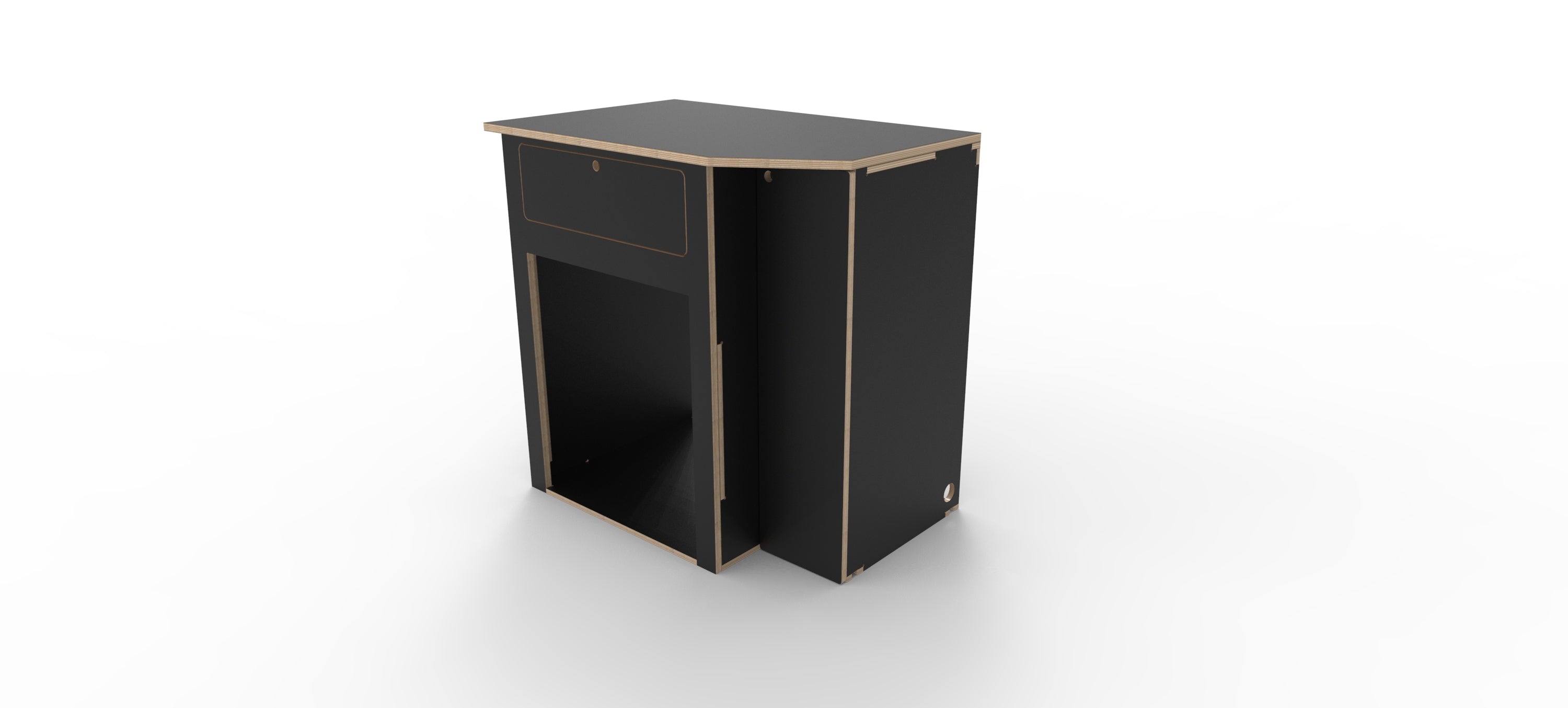 VW Kombi Camper Fitout Fridge Unit