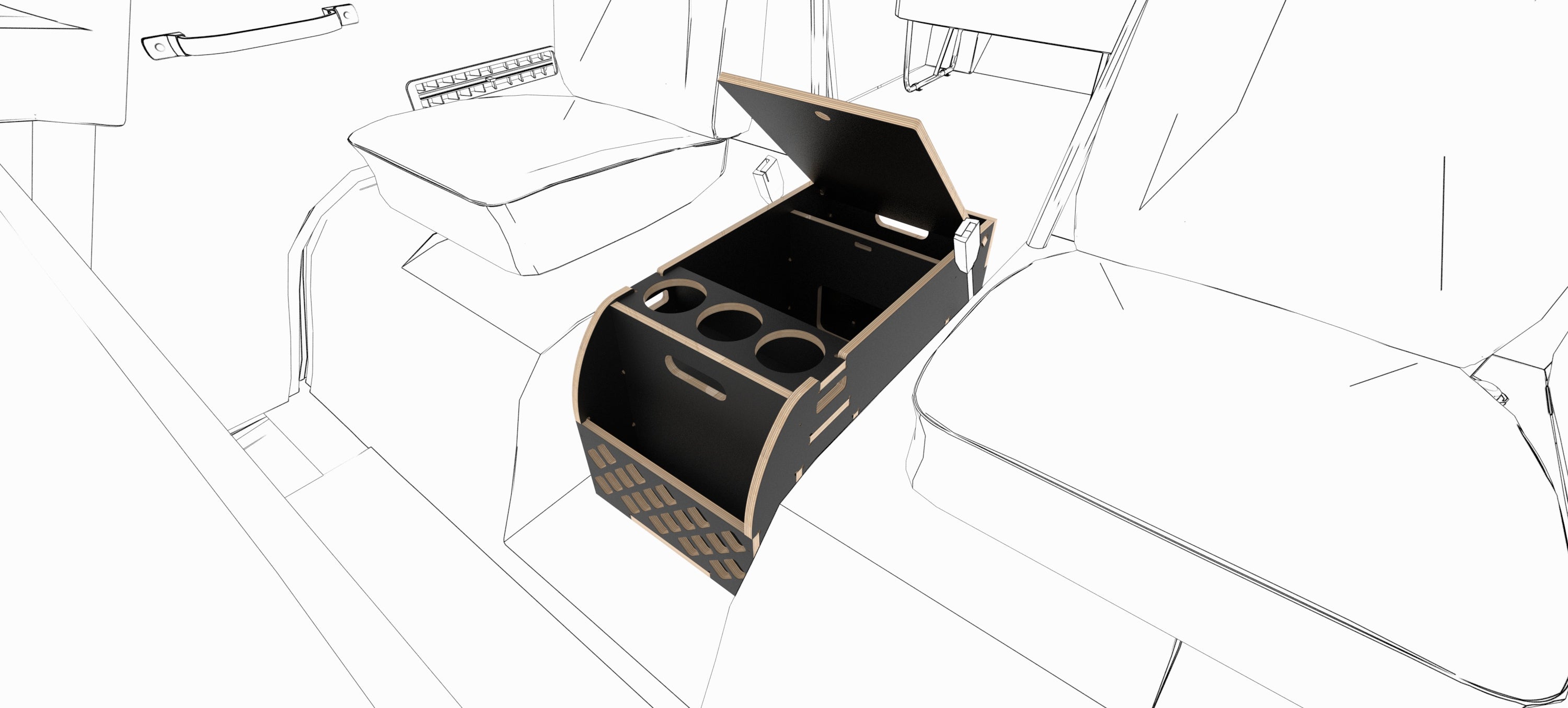 VW Kombi Centre Console Unit