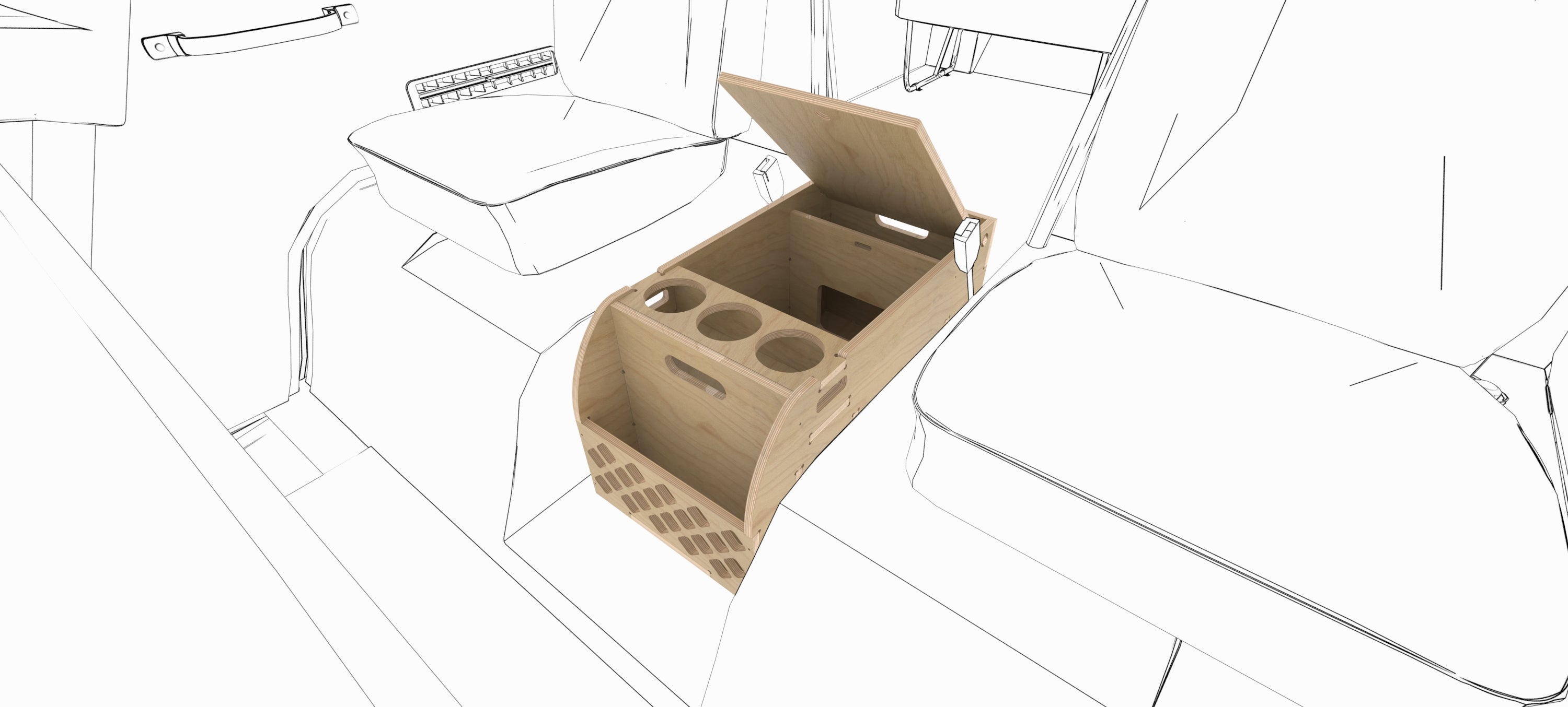 VW Kombi Centre Console Unit