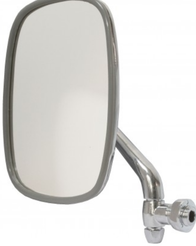 FLETCHER Pair Classic Mini GP Bullet Domed Style Chrome Stainless Steel Door Mirrors