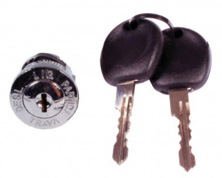 VW Kombi & Beetle Ignition Barrel and Key 1968-1970