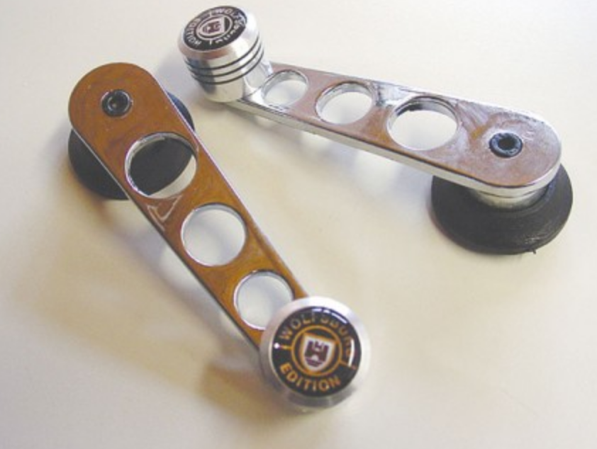 VW Kombi and Beetle Window Winder Handle Wolfsburg Crest
