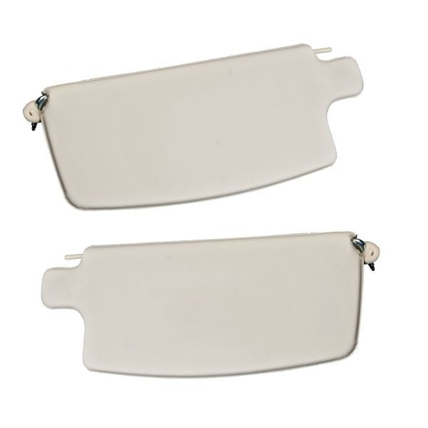 VW Beetle Sun Visors Pair Off White 68 to 76