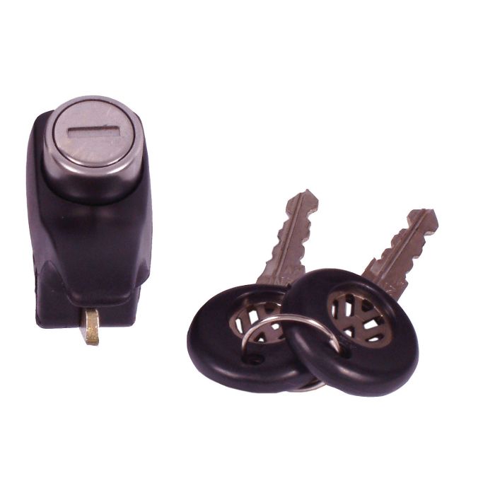 VW Kombi Engine Lid Lock with Keys Black