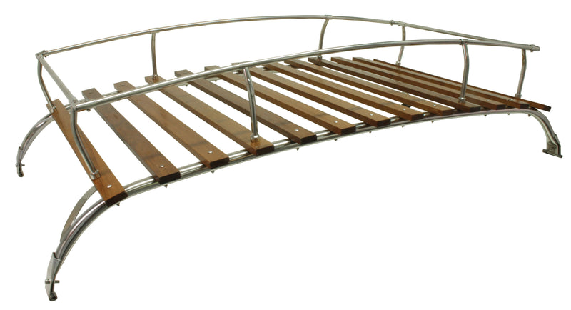 VW T3 Kombi Roof Rack 2 Bow in Stainless Steel with Wooden Slats
