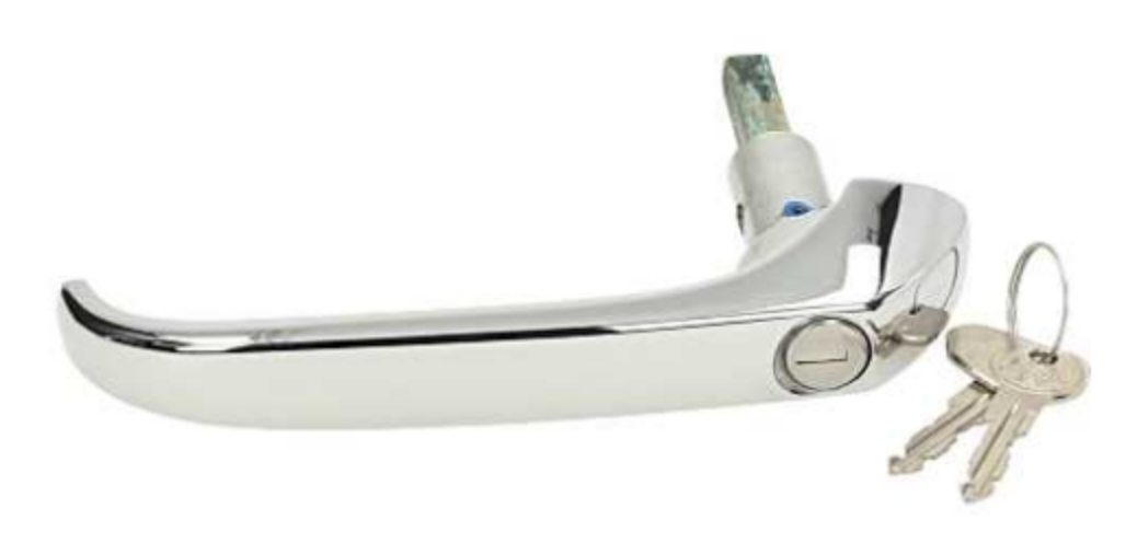 VW Kombi Exterior Sliding Door Handle in Chrome for 1968 - 1973
