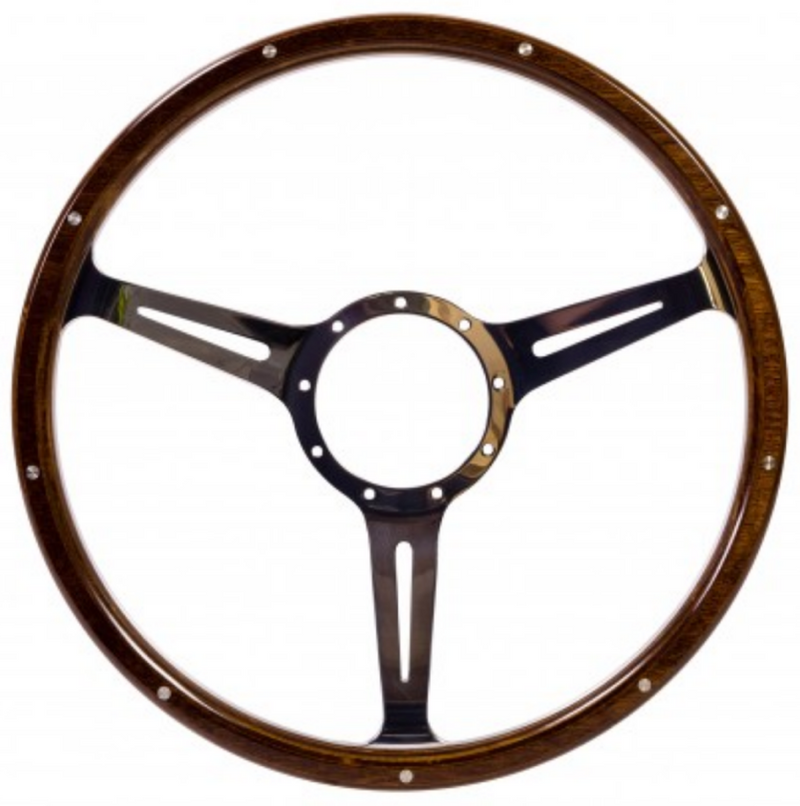 VW Kombi or Beetle Mahogany Wooden Steering Wheel