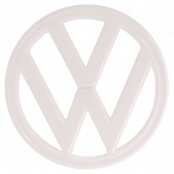 VW Kombi Badge Emblem Late Baywindow White 73 to 79