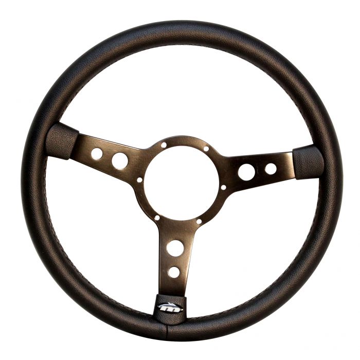 VW Kombi or Beetle Black Vinyl Steering Wheel