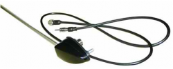 VW Kombi Aerial Antenna Single Mount with Black Base