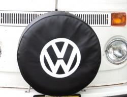 VW Kombi Spare Wheel Cover Black